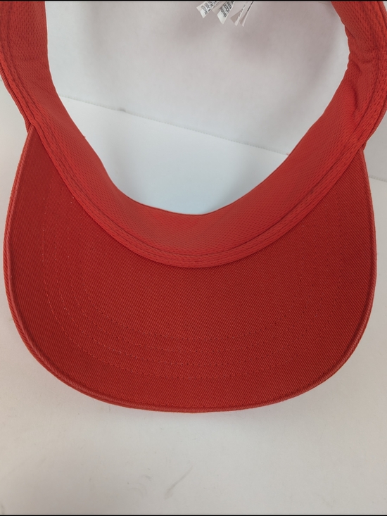 Tory Burch Sport Performance Burnt Orange Red Adjustable Visor Tennis Golf - Picture 8 of 13